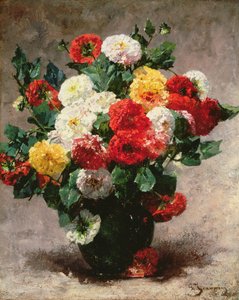 Œillets dans un vase - Georges Jeannin